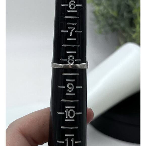 Natural Blue Cabochon Turquoise Open Floral Sterling Silver 925 Ring Size 8.25 - Picture 4 of 11